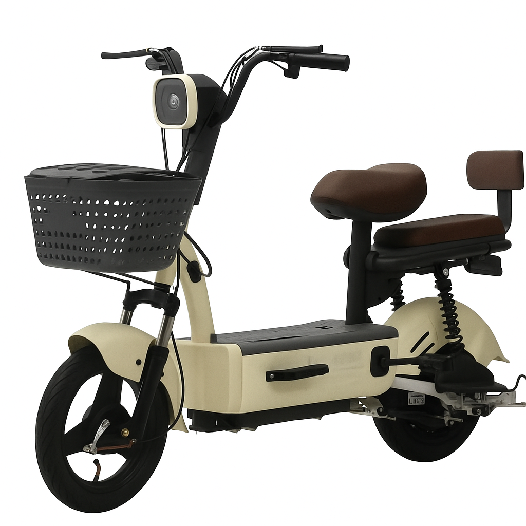 Bicicleta Scooter Elétrica MW Modelo PP - Vista Frontal
