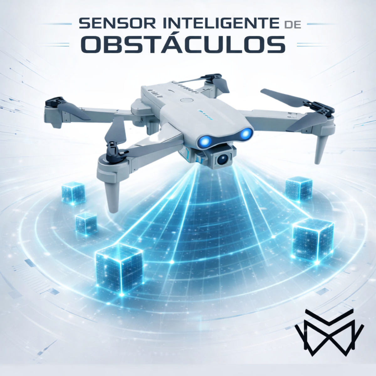 Drone Inova dobrado para transporte