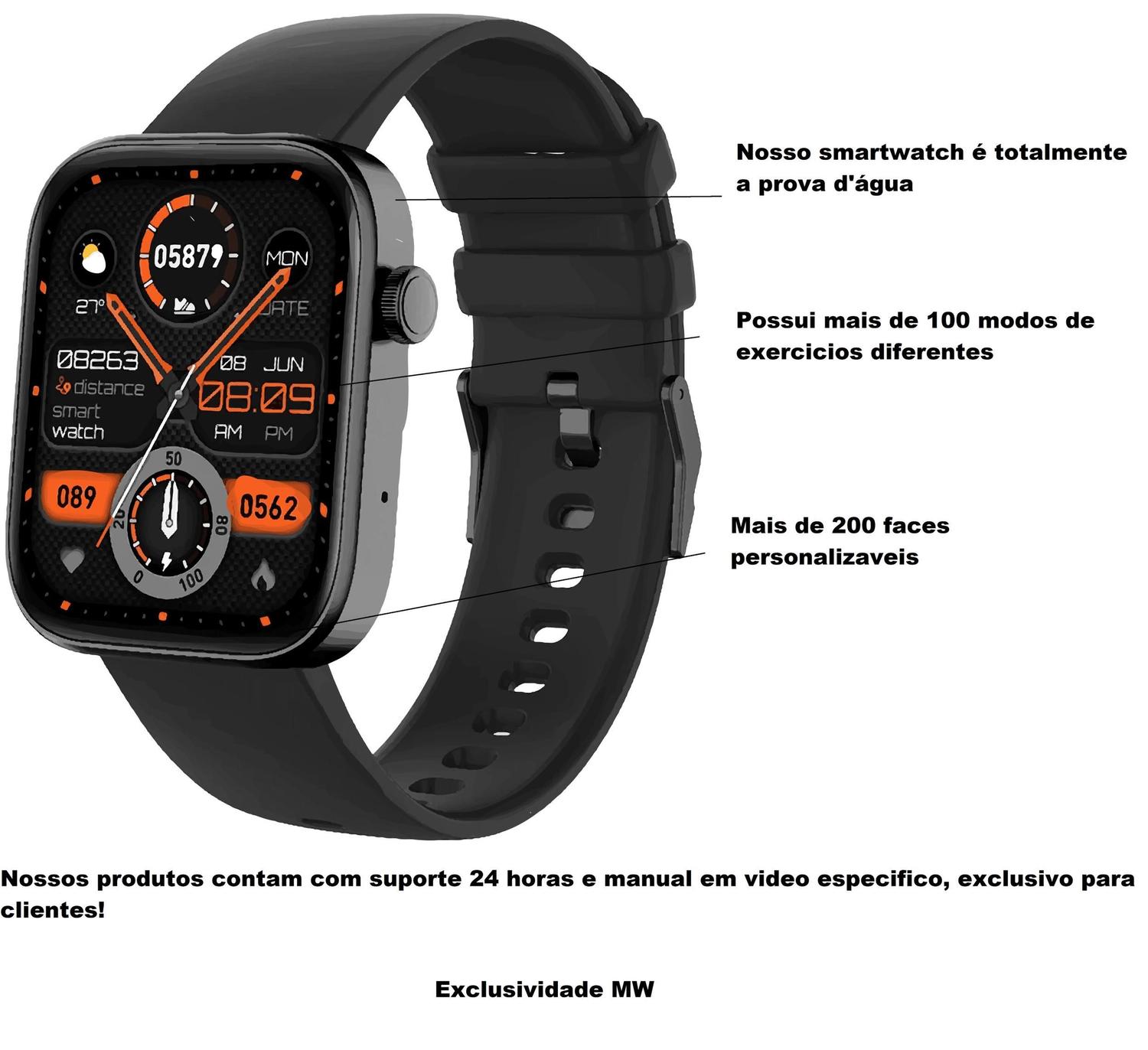 Relógio Inteligente Colmi P71 Assistente Google IP68 Chamada de Voz