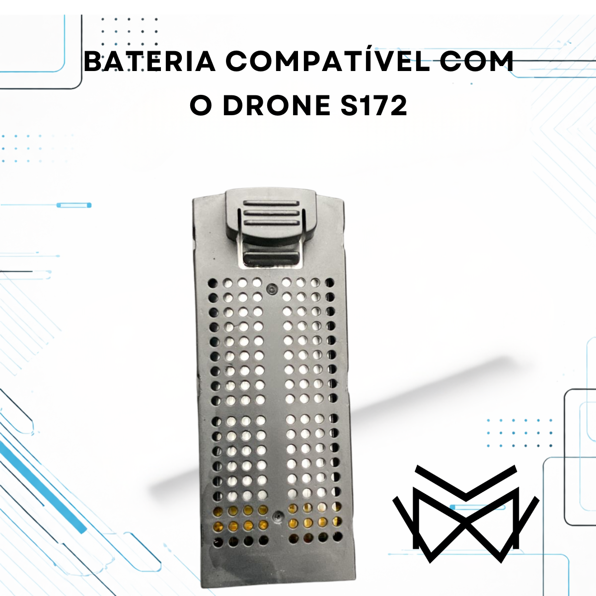 Bateria Drone S172 Original Duravel 1800mAh Recarregavel USB