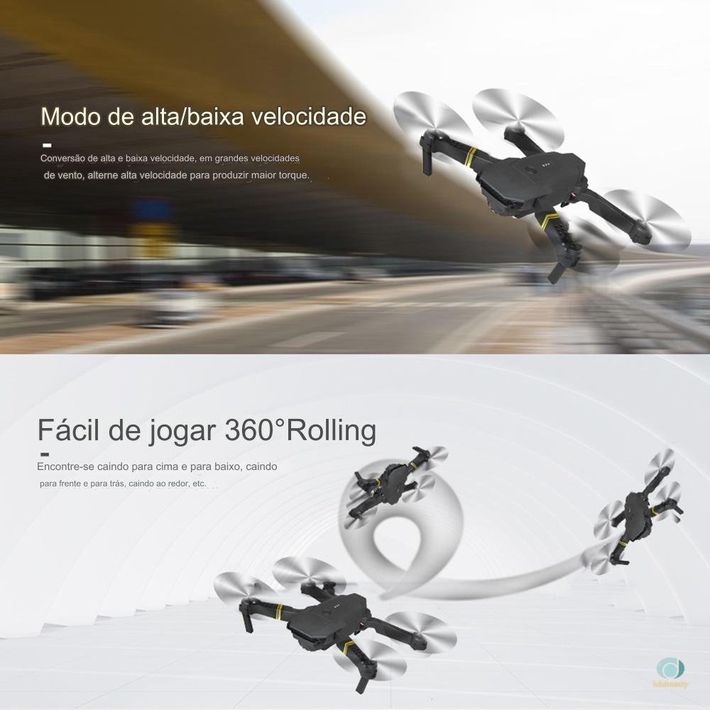 Drone Profissional com Câmera 4K E58 Pro Voo Estável Veloz