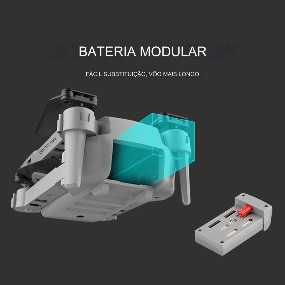 Drone Profissional E88 Pro Duas Câmeras 4K WiFi 2.4G FPV Compacto Controle Remoto