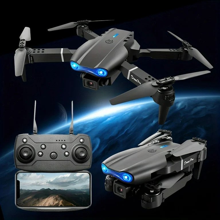Drone Pro 4K E99 Pro Gravação WiFi 2.4G Com Três Baterias