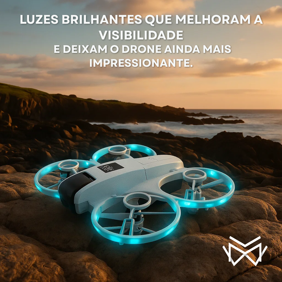 Mini Drone GT3 8k Duas Câmeras HD 5G FPV 2 Baterias