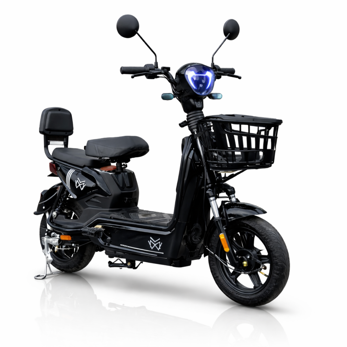 Bicicleta Elétrica JY MW 500W Sem CNH 3 Velocidades Couro
