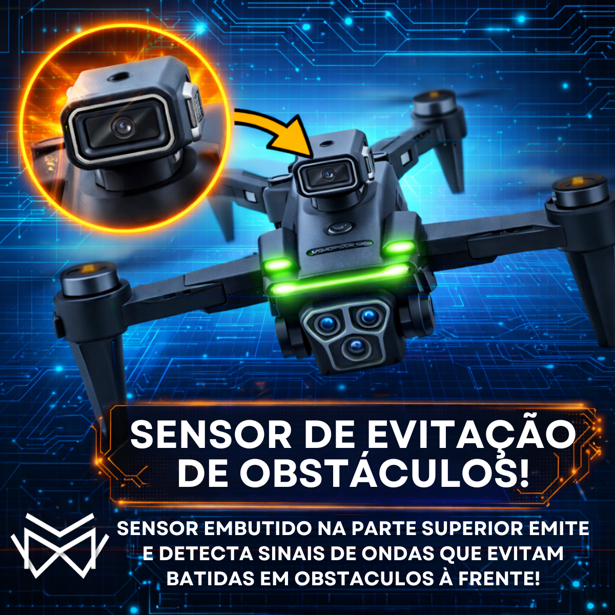 Drone S166 GPS Wi-Fi 5Ghz Dual Câmera HD Motor Brushless 2 Baterias