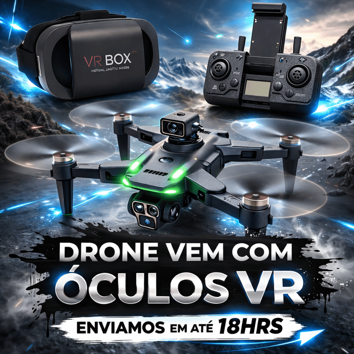 Drone S166 Com VR 8k S166 GPS Maps Wifi 5G Original MW