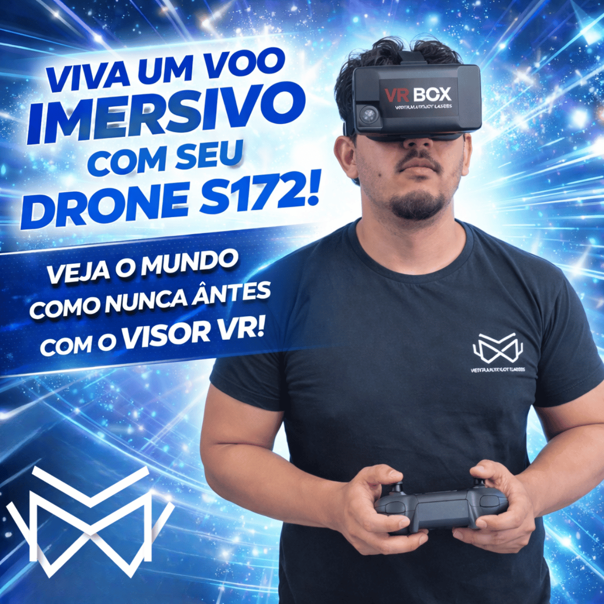 Drone Profissional S172 Com Óculos VR incluso