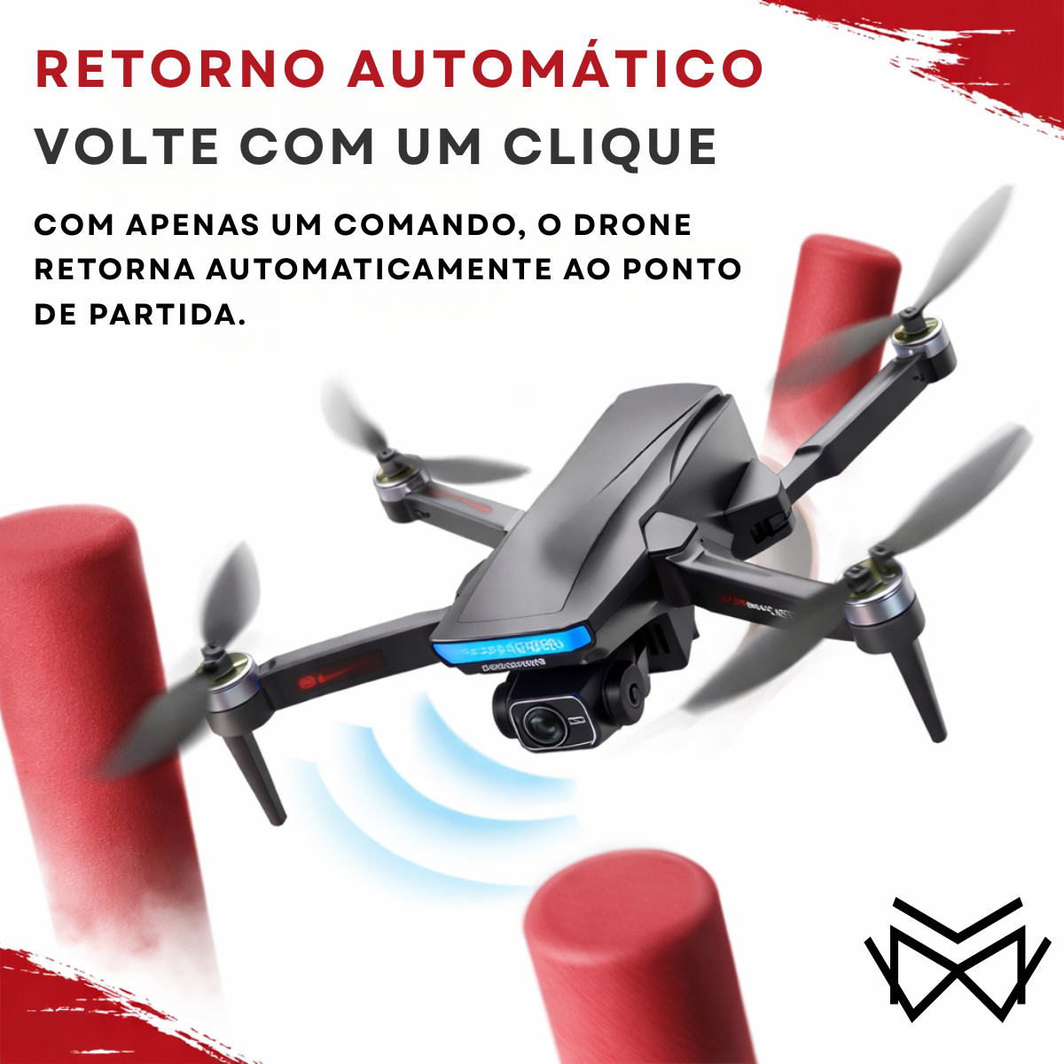 Drone Pro S187 2 Bat GPS Maps 5G 3KM 3 Gimbal Dual Cam 4K