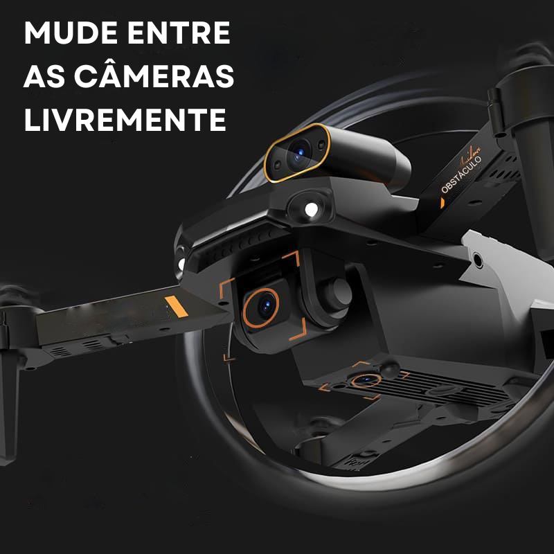 Drone S91 Câmera Dupla 4K Estável Controle Remoto 3 Baterias