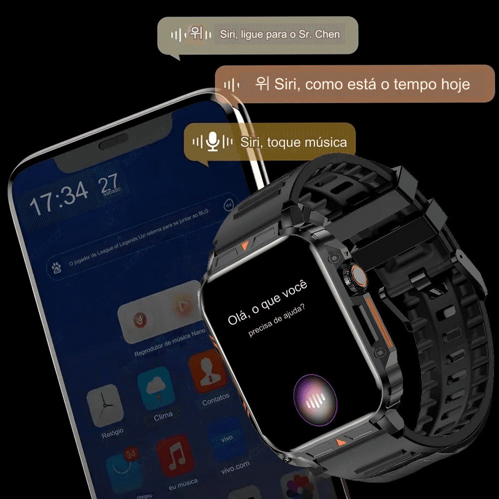 SmartWatch Colmi Esportivo À Prova D'Água IP68 Bluetooth ECG