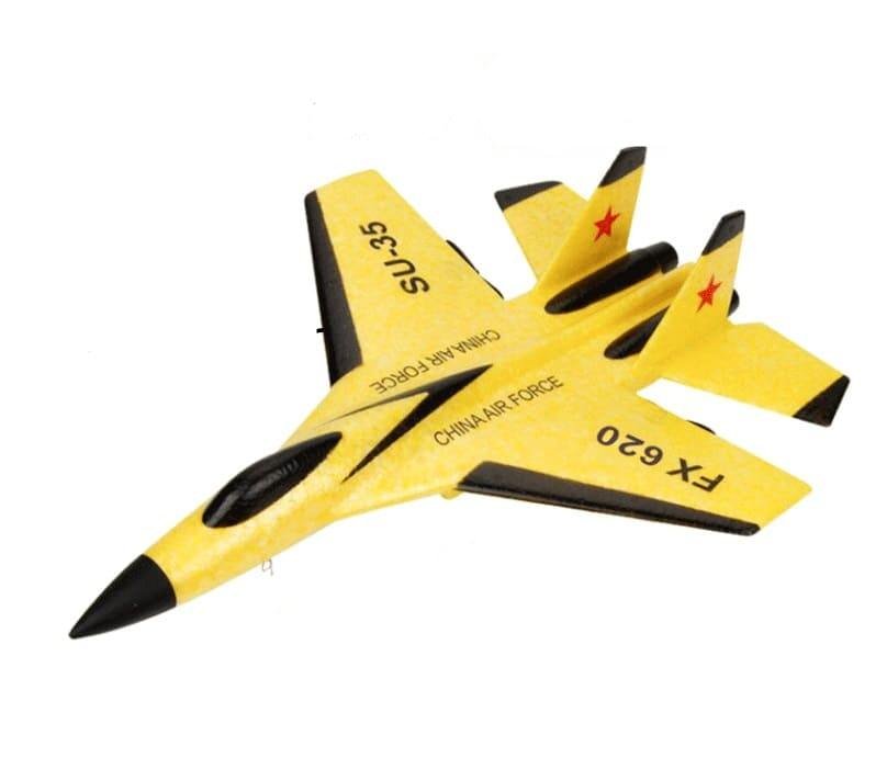Novo Jato de Brinquedo SU35 Alta Resistência Voo Show Acrobático Luzes Led Coloridas