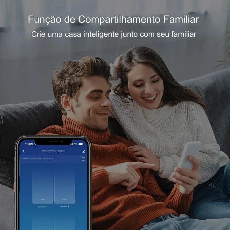 Interruptor Inteligente TUYA Unico com controle por voz Timing Ciclos e Contagem Regressiva Controle por Aplicativo