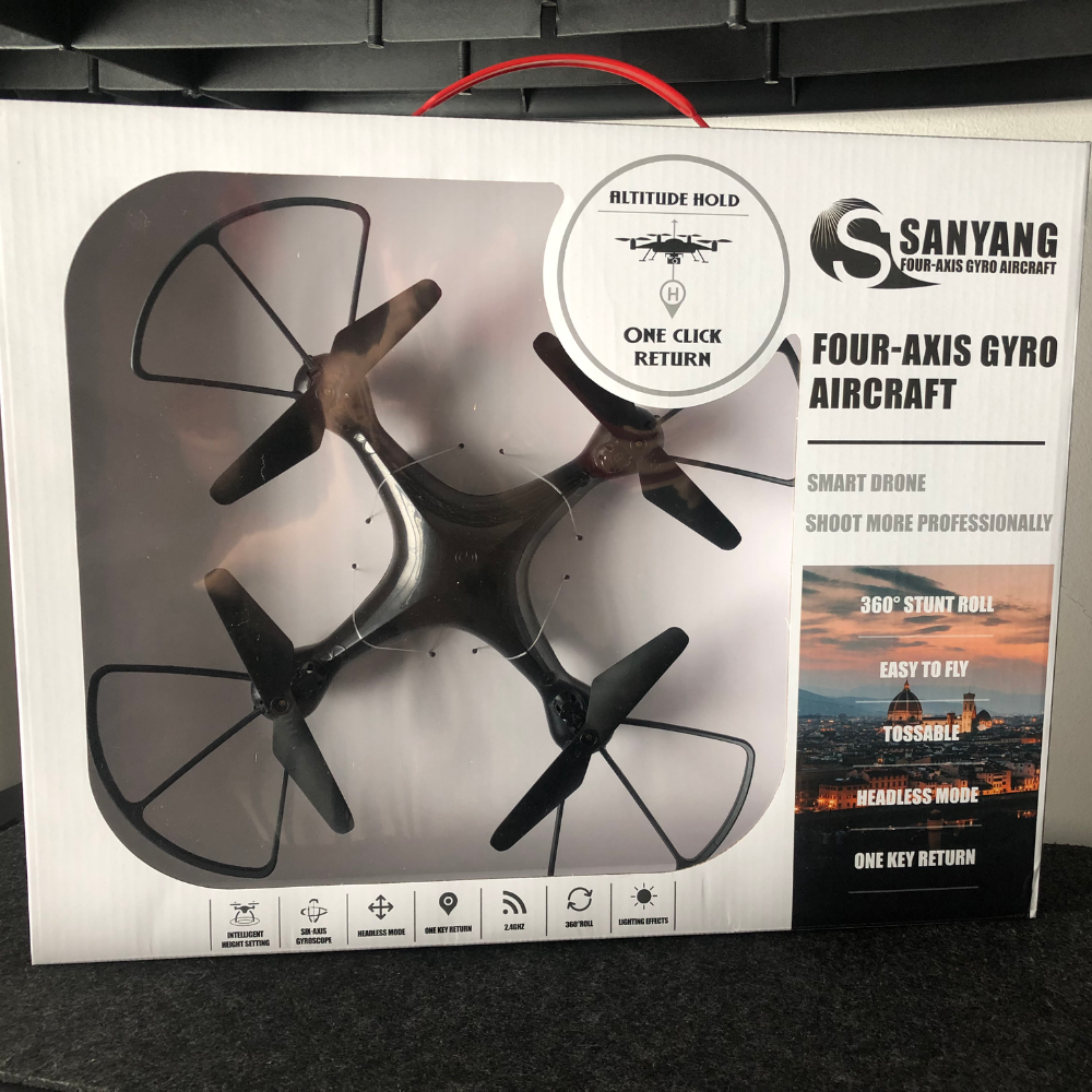 Drone X10 Voo Estável 2 Câmeras HD 1080p Wi-Fi 2.4GHz 360