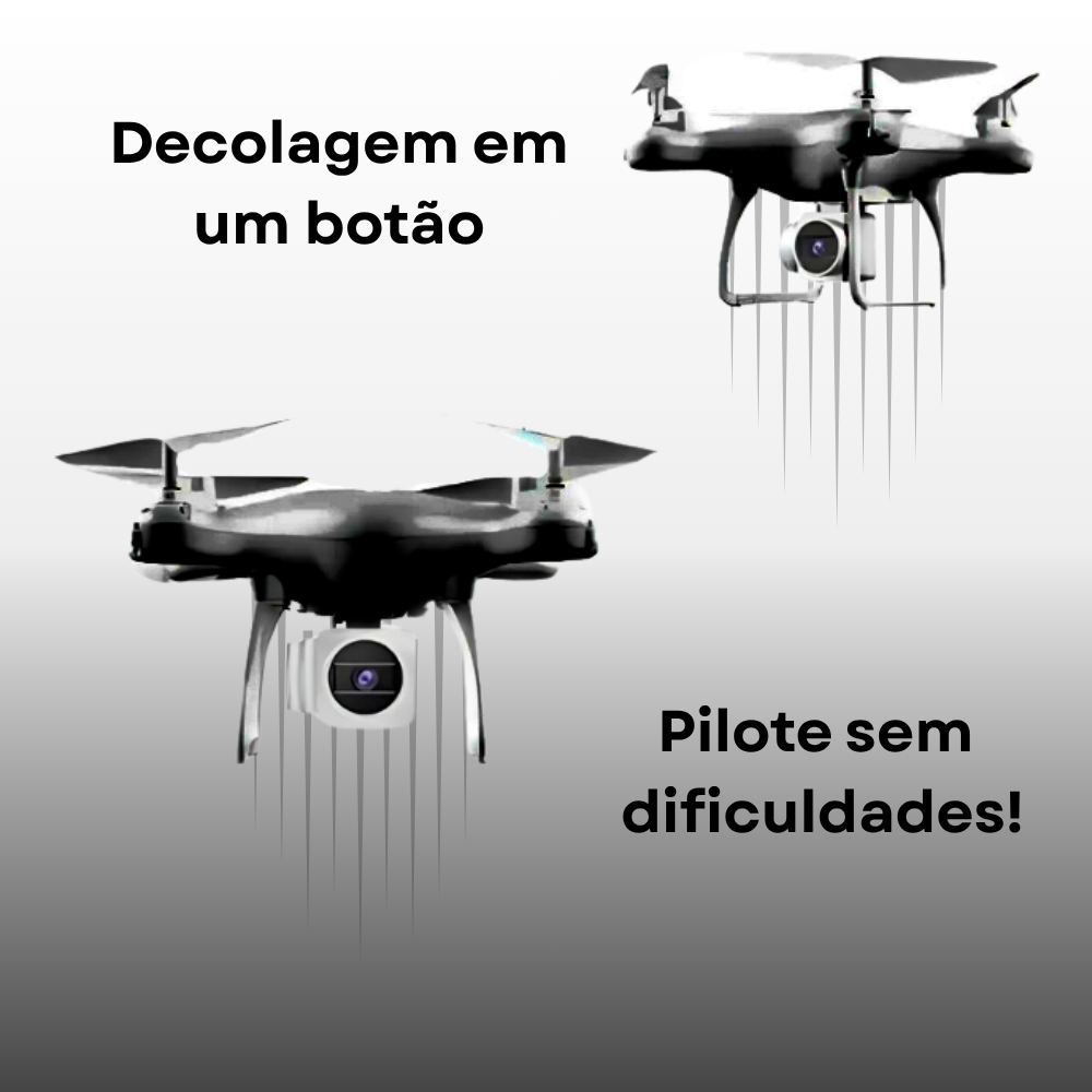 Drone X10 Voo Estável 2 Câmeras HD 1080p Wi-Fi 2.4GHz 360