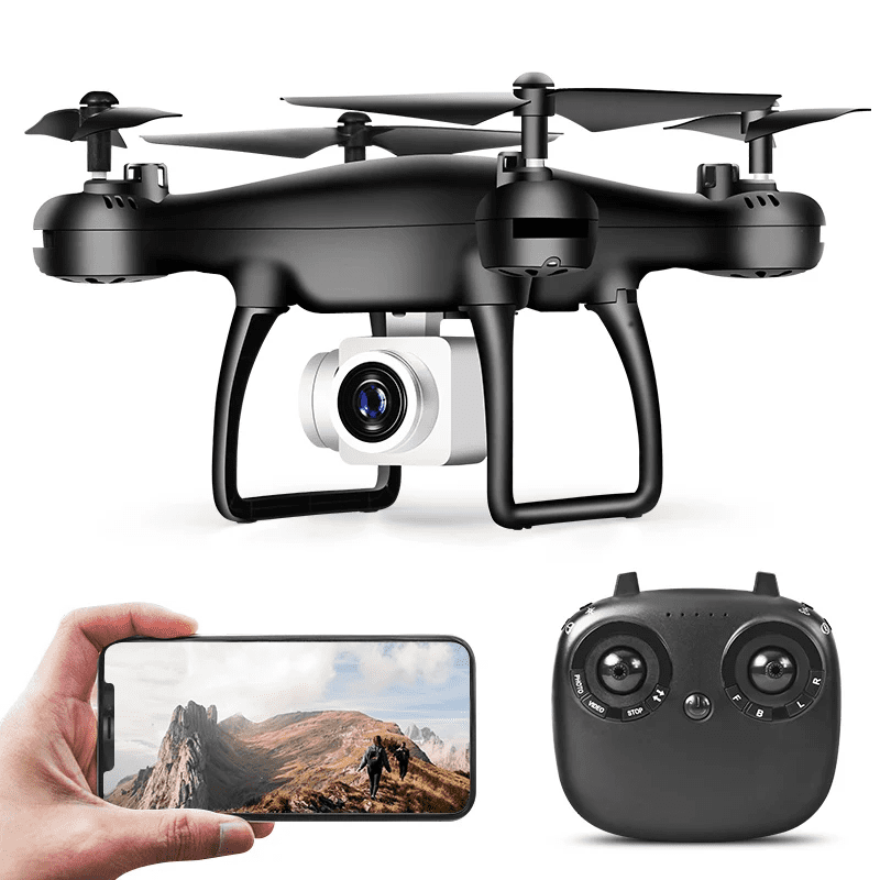 Drone X54 Profissional com Câmera 4k Wifi 2.4 Ghz Sistema FPV Transmissão tempo real PRETO
