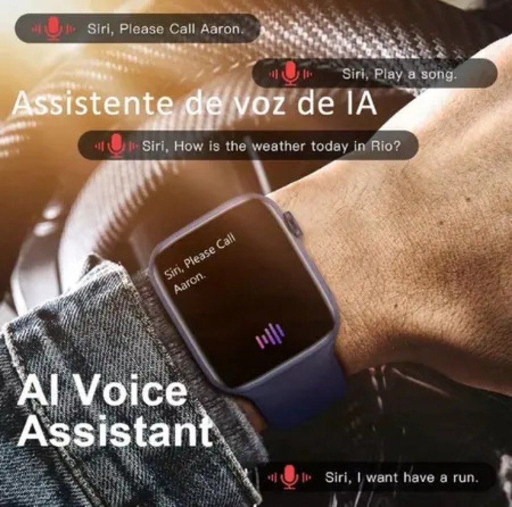 Smartwatch X7 Pro mostrando dados de saúde